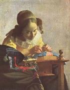 The Lacemaker (mk08), Jan Vermeer